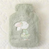 Bouillotte Fourrure Douillette Design Vert
