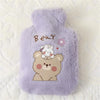 Bouillotte Fourrure Douillette Design Violet