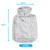 Bouillotte Fourrure avec Poche à Main Mesure