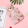 Bouillotte Ours en Peluche Rose