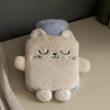 Bouillotte Peluche Chat Gris