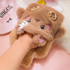 Bouillotte Peluche Mignonne Marron Kawai
