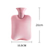 Bouillotte en Fourrure Rose Pratique