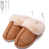 Pantoufle Chauffante USB Marron