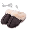 Pantoufle Chauffante USB Noir
